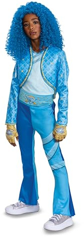 Descendants Chloe Deluxe Costume, Official Disney Descendants The Rise of Red Costume Jumpsuit, Wig not Included, Child Size (10-12)
