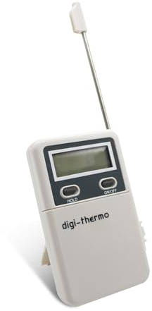 DOJA Barcelona | Termometro Digital de Mano con Sonda | Pack 1 | -50+300ºC | Termómetro Digital con Sonda Temperatura | Termometro Sonda Industrial | Para Medir Temperatura Cocina, Agua, Barbacoa..