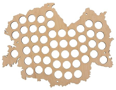 TOPBATHY Holzkarte Für Flaschenverschluss-sammlung Kreative Wanddekoration Für Weinflaschen Einzigartige Mappe Zur Präsentation Und Aufbewahrung Von Korken Für Wohnzimmer Schlafzimmer