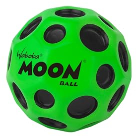 Sunflex® x Waboba® Moon Ball Grün | Springball | Springender Gummiball | Spielball | Ballkrater Erzeugen knallendes Geräusch | Leicht Greifbar | Flummies für Kinder | Bouncing Ball