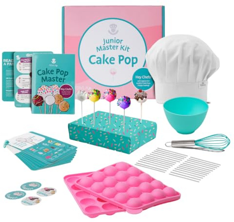 Tovla Jr. Kids Cake Pop Maker Kit | Real Reusable Baking Tools | Ages 6-12
