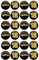 24 x Precut 18th Birthday Black And Gold Cupcake Toppers Premium Edible Wafer Card Fairy Cake Toppers Birthday Cakes