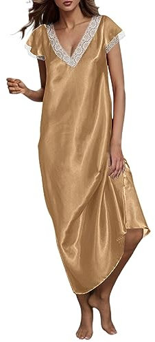 Générique Nuisette Armature - Femme Coton Vetement Turquoise Deshabillé Femme Nuisette Rouge Pyjama Femme Enceinte Robe De Nuit Short Pyjama Nuisette Armature Nuisette Longue Satin #