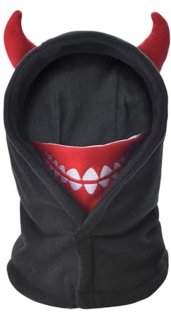 AYPOW Cagoule d'hiver Thermique pour Enfants 4-12 Ans, Multifonction Coupe-Vent Masque de Ski, Bonnet en Polaire Chaude, Casquette Cache-Cou Tour de Cou écharpe pour Garçons Filles Plein Air