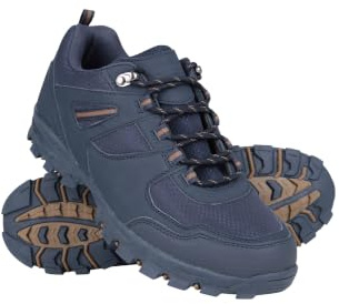 Mountain Warehouse McLeod Schuhe für Herren - Leichte Allwetterschuhe, strapazierfähig, atmungsaktiv, Wanderschuhe, Laufschuhe, Netzfutter - Reisen, Frühling, Sommer Marine Herren-Schuhgröße 44 EU