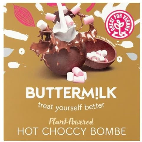 Vegan Chocolate Bombe 57G Twisty Treat Taste The Sweetness In Every Bite Gift Hamper, Easter,Christmas,Birthday (Pack Of 4)