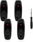 RYAN 4 Pezzi Interruttore in Linea Bipolare 10A / 250 V Interruttore Lampada Elettrico Interruttore a Bilanciere Tavolo Con Cacciavite per 2 O 3 Linea Piccoli Elettrodomestici o Lampada (Nero)