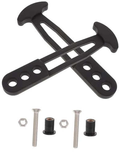 TOGEVAL Marine Ladder Rubber Belt 2pcs Telescoping Ladder Straps for Boat 3 Holes