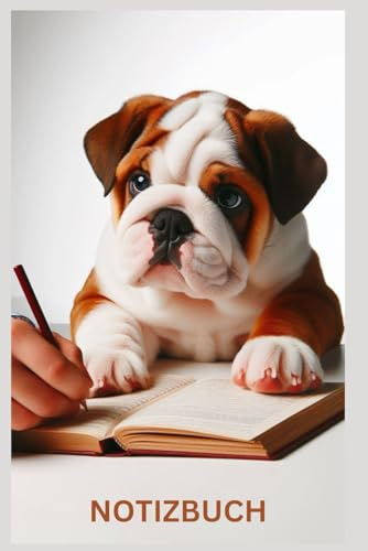 Notizbuch English Bulldog, Buch: Das perfekte Geschenk Hunde Liebhaber & Fans, Bulldoggenmotiv: Tagebuch, Journal, Taschenbuch, Kalender, Bulldog ... Deko, Englische Bulldogge Erstausstattung