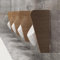 90cm Urinal Trennwand,Wandbefestigung Urinal-Trennwand,Schamwand Wc,Sichtschutz,Urinalbrett,Wasserdichter Sichtschutz,Für Öffentliche Orte, Schulen, Büros(Brown,3PCS)