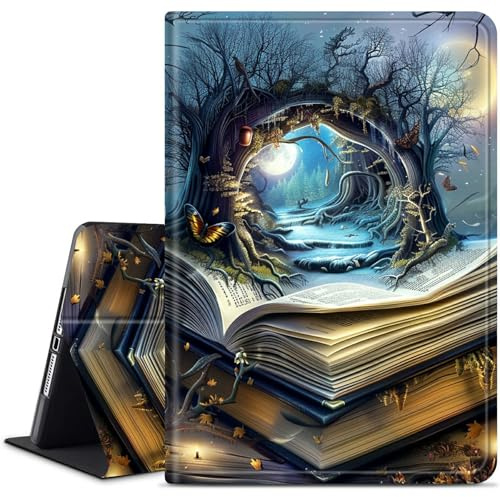 Dikoer for Amazon Kindle Fire Max 11 (13th Generation, 2023 Release) 11 Tablet Case, Slim Kickstand Stand Leather Smart Cover with Auto Wake/Sleep, Book Castle