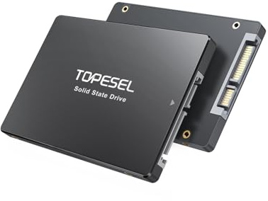 TOPESEL SATA III SSD de 2.5 Pulgadas, SSD de 480 GB, SSD de 2.5 Pulgadas hasta 560 MB/s Unidades internas de Estado sólido, para Laptop, Tableta, computadora de Escritorio, PC