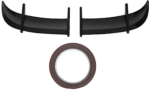 Spoiler Universal, Accesorios Exteriores de Automóviles ABS Aleron Universal Deportivo para Auto con Pegajos para el Tronco de Autos (Negro Brillante)