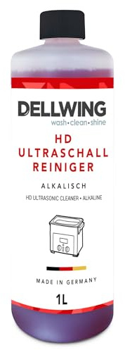 Dellwing HD Ultraschallreiniger 1 l, alkalisches Reinigungs-Konzentrat für Autoteile, Vergaser-Reiniger, Made in Germany