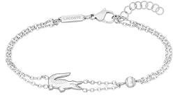 Lacoste Gliederarmband für Damen Kollektion CROCODILE aus Edelstahl - Erhältlich aus Gold oder Silber