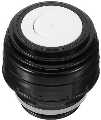 TOBBOMEY Universal Leak-Proof Bottle Caps Replacement Lid for Thermal Flask Flip-Type Sealing Bottle Tops and Vacuum Cups Black and White