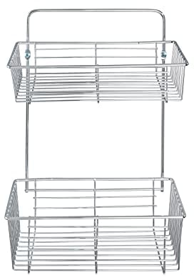 WENKO Exclusiv Wandregal Catania Chrom 2 Ablagen Chrom