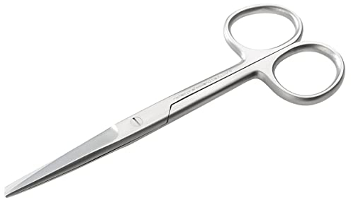 REMOS Haushaltsschere, Universalschere, spitz-rund, gerade Schneide, 12 cm, Edelstahl