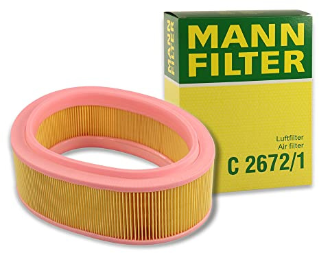 MANN-FILTER Engine Air Filter, C 2672/1, for Right Hand Side Driving Passenger Cars, 1 Piece, 296 mm