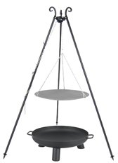 WOK spécial brasero sur trépied Ø 46 cm + Brasero BALI 60 cm