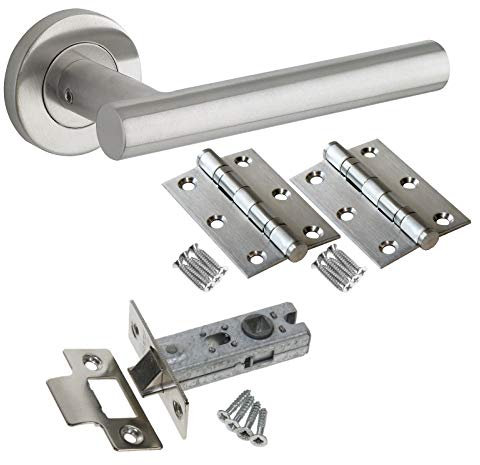 5 X Straight T Bar Door Handle Pack (Internal Latch Set)