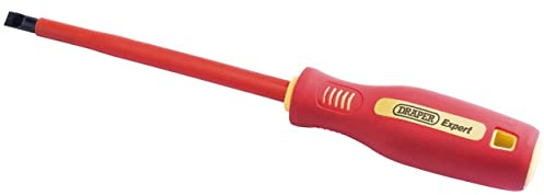 Draper 46526 Fully Insulated Plain Slot Screwdriver, 8mm x 150mm