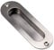 Gedotec Poignée Encastrable pour Porte Coulissante et Meuble | pour Intérieur de Maison | Accessoire de Design Moderne | avec 2 Trous de Vis | Acier Inoxydable Brossé Mate - 120x40 mm - 1 Pièce