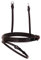 BR englisch kombiniertes Reithalfter Lackleder, Farbe:schwarz/silber, Groesse:Cob