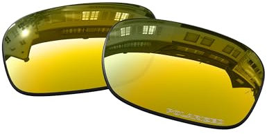 OOWLIT Ersatzgläser, kompatibel mit Oakley Holbrook Sonnenbrille, Gold (24k Combine8™ Polarized), Einheitsgröße