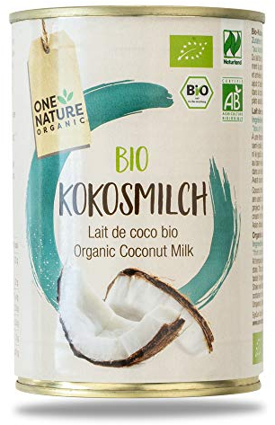 ONE NATURE organic BIO Kokosmilch, 6er Pack (6 x 400 g)