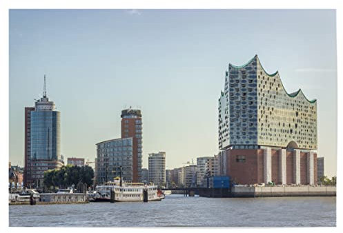 artboxONE Poster 60x40 cm Hamburg Städte Elbphilharmonie Hamburg Hafen - Bild Hamburg City Elbe