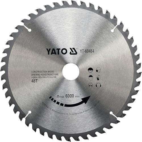 TCT BLADE FOR CONST.WOOD 250X48TX30MM