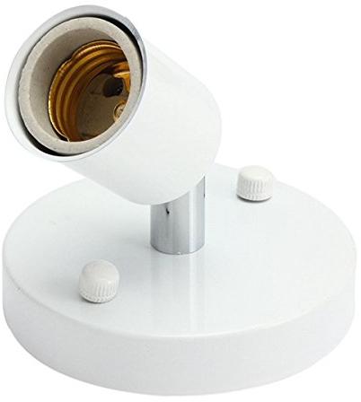 MASUNN E27 Moderne Edison Vintage Decke Rose Licht Wandleuchte Lampenhalter Sockel-Weiß