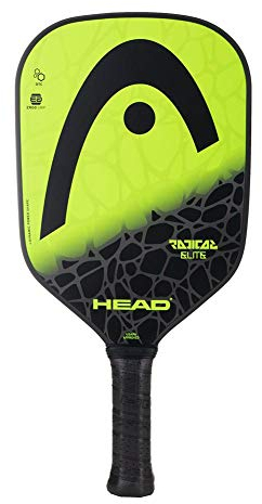 HEAD Unisex, Erwachsene, Unisex, Kinder, Herren, Damen Radical Elite Pickleball Paddel, schwarz/gelb