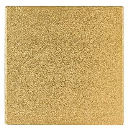 Culpitt 12'' (304mm) Cake Board Square Gold Fern - Single