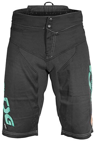 TSG MJ2 Bike Kurze Hose - Black/Turquoise | schwarz | S