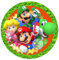 Mario Bros Tortenaufleger Tortenbild Geburtstag Fondant Zuckerpapier 4012