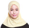 Lazzboy Schal Beading India Hat Muslim Ruffle Cancer Chemo Wrap Cap Scarf Hijab Kopftuch Für Muslimische Frauen Kopfbedeckung Solide Weiche Maxi(Beige)