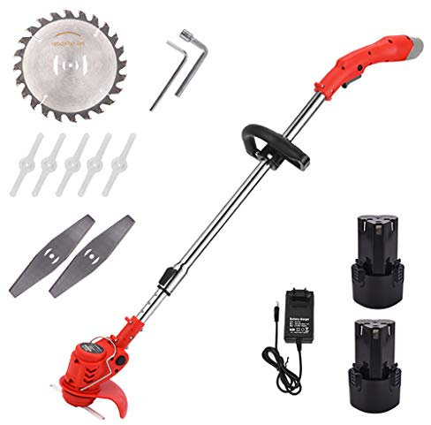 WH SHOP Decespugliatore Elettrico Tagliaerba Tosaerba 12V 3000mAh agli Ioni di Litio Senza Filo Kit Decespugliatore per Potatura Utensili da Giardino