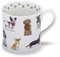 Cooksmart British Designed Tankard Coffee Mug | Ceramic Coffee Mugs for Home or Work | Large Mugs for Hot Drinks | Tea and Coffee Cups - Curious Dogs