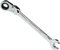 AERZETIX - Llave Plana combinada extremo abierto/Clásico 9mm - a Llave de trinquete Cabeza Articulada/Flexible 9mm Anillo/Ojo 12 lados - No reversible/Métrico - en CR-V - Mango Recto Pulido - C45597