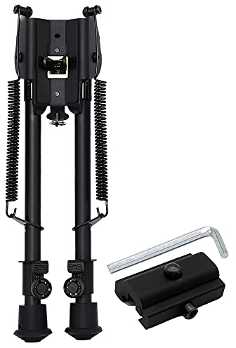 GOODTAC Einstellbare Gewehr Zweibein Taktische Jagd Zweibein enthalten Adapter (9-15 Zoll)