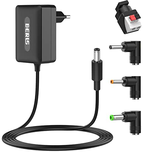 Newding Netzteil 12V 3A DC Ladegerät 36W Universal Adapter für LED LCD Lautsprecher CCTV Monitor Kamera WLAN-Router Laptop, Steckernetzteil Ladekabel mit LED-Streifen Stecker