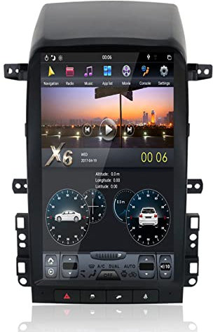 MOOKAKA Android Auto radio 2 Din Navegación GPS Unidad principal Radio Tesla para Chevrolet Captiva 2008-2012 Reproductor Multimedia 13.6 pulgadas pantalla vertical apoyo Carplay DSP WIFI (PX6,4+64GB)