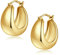 Creolen Gold Damen Ohrringe Creolen Gold Groß Vergoldet Ohrringe Creole Goldene Kreolen