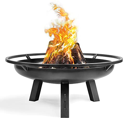 gartendekoparadies.de Feuerschale „Porto“ Feuerstelle Gartendeko aus Stahl (100 cm)