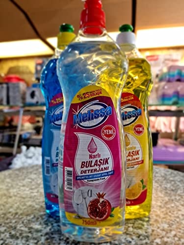 6x Geschirrspülmittel Spülmittel Handspülmittel Zitrone Granatapfel Aloe Vera (6x 750ml Pomagranate)