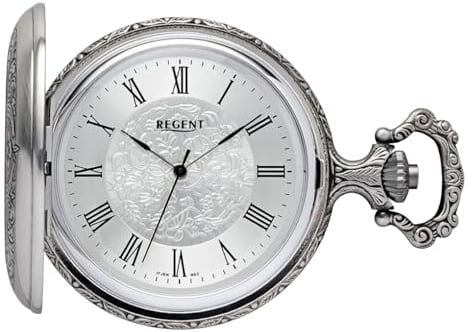 Regent Herren Taschenuhr Savonnette Antik 49 MM Mechanischer Handaufzug Römische Zahlen P-723