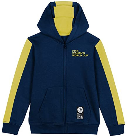 FIFA Sweat à Capuche zippé 2023 pour Femme Coupe du Monde Jeunesse Team - Sweat à Capuche brésilien (1 pièce)