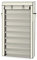LEADZM Schuhschrank mit 10 Ebenen, Schuhregal Schmal, Schuhaufbewahrung mit Staubdichtem Überzug, Platzsparend, für Wohnzimmer, Korridore, Gänge, Schlafzimmer, 88 x 28 x 160 cm, Beige